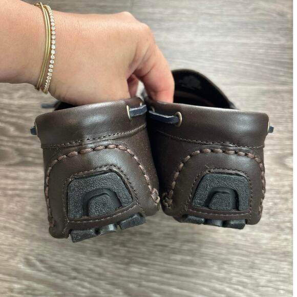 NEW J.Crew Leather Driving Shoes In Dark Brown Size 11 - Picture 9 of 9